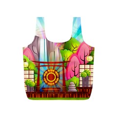 Zen Garden Japanese Nature Garden Full Print Recycle Bags (s)  by Nexatart