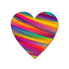 Colorful Background Heart Magnet by Nexatart