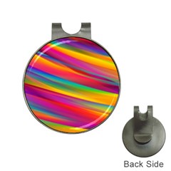 Colorful Background Hat Clips With Golf Markers by Nexatart