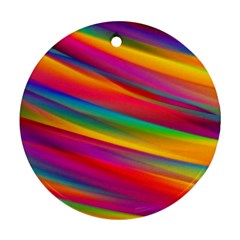 Colorful Background Round Ornament (two Sides) by Nexatart