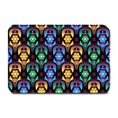 Pattern Background Bright Blue Plate Mats by Nexatart