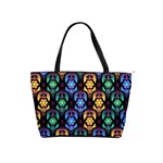 Pattern Background Bright Blue Shoulder Handbags Front