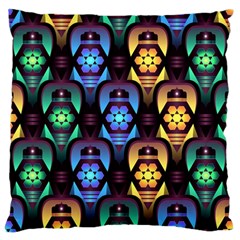 Pattern Background Bright Blue Standard Flano Cushion Case (one Side) by Nexatart