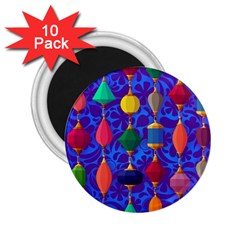 Colorful Background Stones Jewels 2 25  Magnets (10 Pack)  by Nexatart