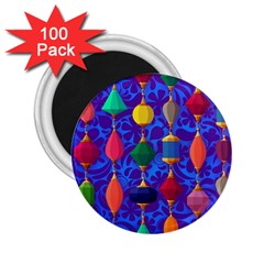 Colorful Background Stones Jewels 2 25  Magnets (100 Pack)  by Nexatart