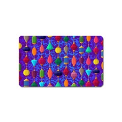 Colorful Background Stones Jewels Magnet (name Card) by Nexatart