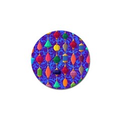 Colorful Background Stones Jewels Golf Ball Marker by Nexatart