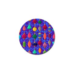 Colorful Background Stones Jewels Golf Ball Marker (4 Pack) by Nexatart