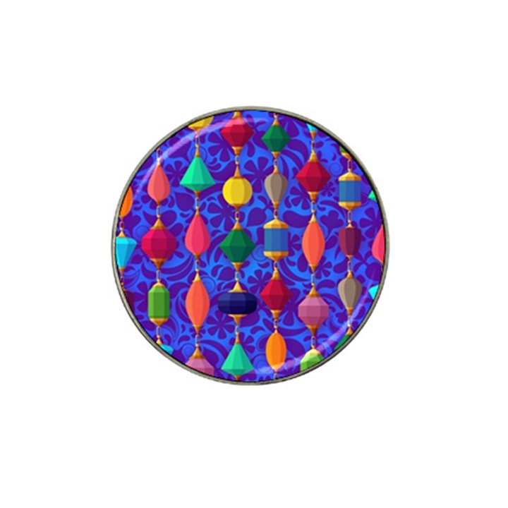 Colorful Background Stones Jewels Hat Clip Ball Marker