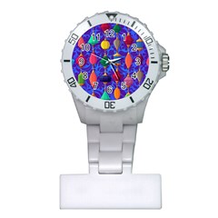 Colorful Background Stones Jewels Plastic Nurses Watch by Nexatart