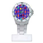 Colorful Background Stones Jewels Plastic Nurses Watch Front