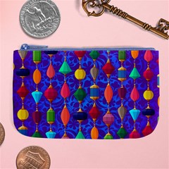 Colorful Background Stones Jewels Large Coin Purse by Nexatart