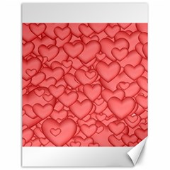 Background Hearts Love Canvas 12  X 16   by Nexatart