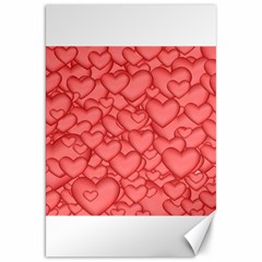 Background Hearts Love Canvas 20  X 30   by Nexatart