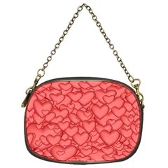 Background Hearts Love Chain Purses (one Side)  by Nexatart