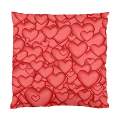 Background Hearts Love Standard Cushion Case (one Side) by Nexatart