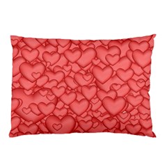 Background Hearts Love Pillow Case by Nexatart