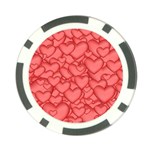 Background Hearts Love Poker Chip Card Guard (10 pack) Front