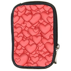 Background Hearts Love Compact Camera Cases by Nexatart