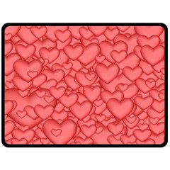 Background Hearts Love Fleece Blanket (large)  by Nexatart