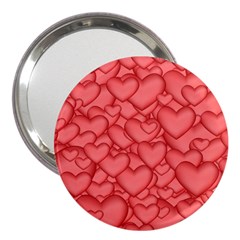 Background Hearts Love 3  Handbag Mirrors by Nexatart