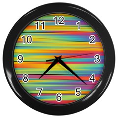 Colorful Background Wall Clocks (black) by Nexatart