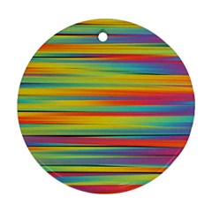 Colorful Background Round Ornament (two Sides) by Nexatart