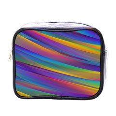 Colorful Background Mini Toiletries Bags by Nexatart