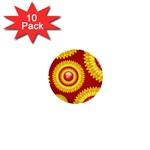 Floral Abstract Background Texture 1  Mini Buttons (10 pack)  Front