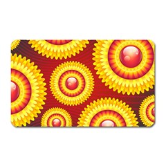 Floral Abstract Background Texture Magnet (rectangular) by Nexatart