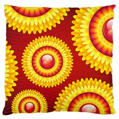 Floral Abstract Background Texture Standard Flano Cushion Case (two Sides) by Nexatart