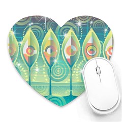 Background Landscape Surreal Heart Mousepads by Nexatart