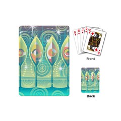 Background Landscape Surreal Playing Cards (mini)  by Nexatart