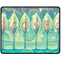 Background Landscape Surreal Double Sided Fleece Blanket (medium)  by Nexatart