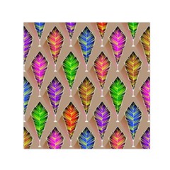 Abstract Background Colorful Leaves Small Satin Scarf (square) by Nexatart