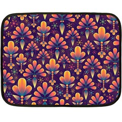 Abstract Background Floral Pattern Double Sided Fleece Blanket (mini)  by Nexatart