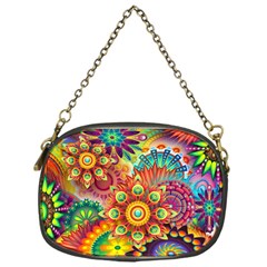 Colorful Abstract Background Colorful Chain Purses (one Side)  by Nexatart