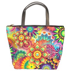 Colorful Abstract Background Colorful Bucket Bags by Nexatart