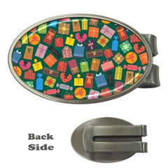 Presents Gifts Background Colorful Money Clips (oval)  by Nexatart