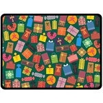 Presents Gifts Background Colorful Fleece Blanket (Large)  80 x60  Blanket Front