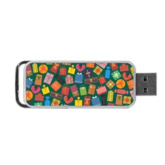 Presents Gifts Background Colorful Portable Usb Flash (two Sides) by Nexatart