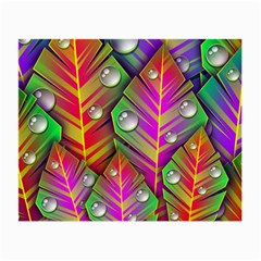 Abstract Background Colorful Leaves Small Glasses Cloth by Nexatart