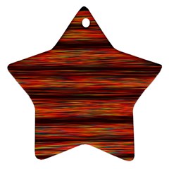 Colorful Abstract Background Strands Ornament (Star)