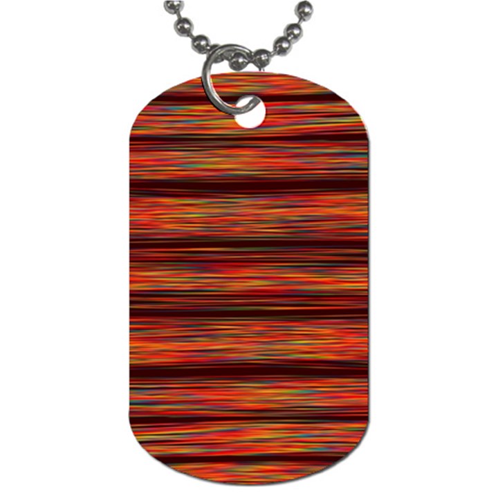 Colorful Abstract Background Strands Dog Tag (Two Sides)