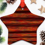 Colorful Abstract Background Strands Star Ornament (Two Sides) Front