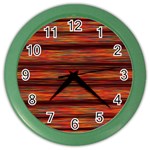 Colorful Abstract Background Strands Color Wall Clocks Front