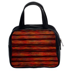 Colorful Abstract Background Strands Classic Handbags (2 Sides)