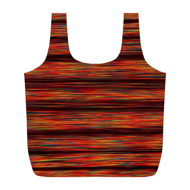 Colorful Abstract Background Strands Full Print Recycle Bags (L) 