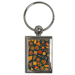 Pattern Background Ethnic Tribal Key Chains (rectangle) 