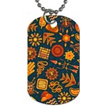 Pattern Background Ethnic Tribal Dog Tag (One Side) Front